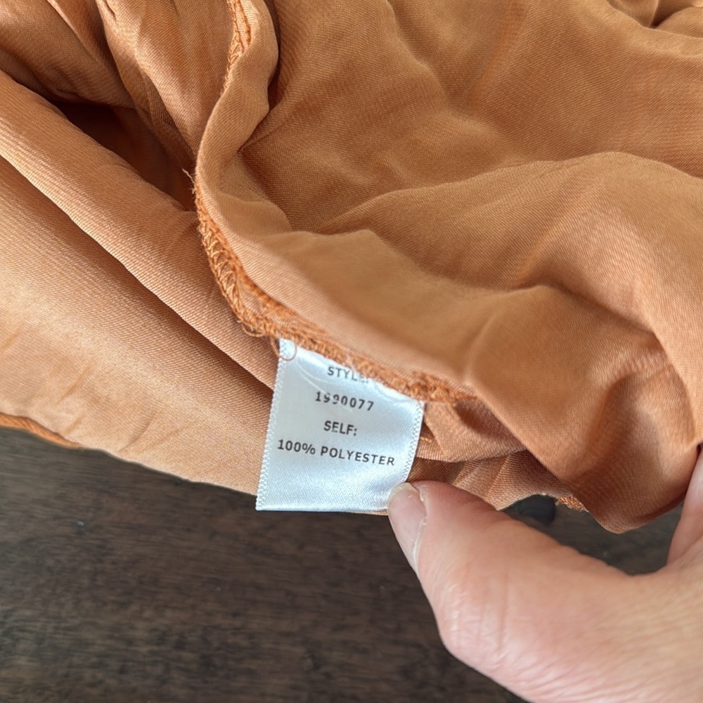 Anthropologie • Current Air Orange Ruffle Dress S - Picture 5 of 6